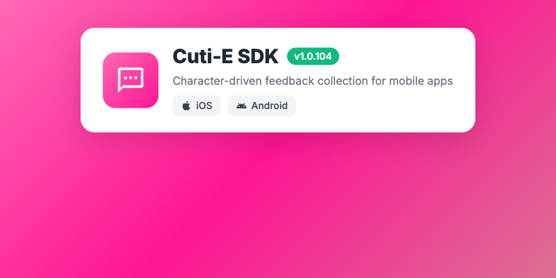 Cuti-E SDK banner